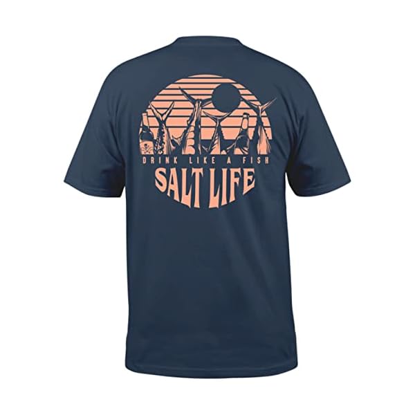 Salt-Life-Mens-Drink-Like-a-Fish-Short-Sleeve-Crew-Neck-Tee