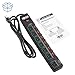 Tripp Lite 7 Outlet (6 Individually Controlled) Surge Protector Power Strip, 6ft Cord, Black, Lifetime Limited Warranty & $25K Insurance (TLP76MSGB)