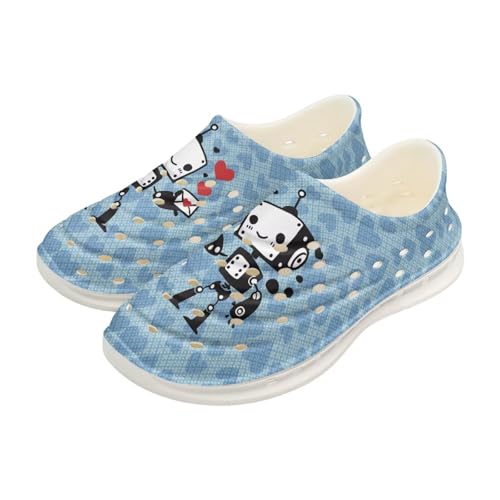 Kids Water Shoes for Boys Girls Cartoon Animal Garden Sandals, Slip-on Breathable Quick Dry Soft Flexible
