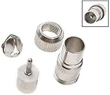 VOMONO 2 X Female 2 X Male TV Aerial Coaxial Cable Connectors Adaptor - Image 3