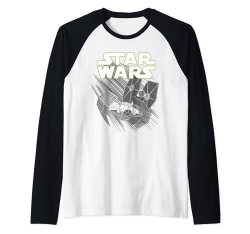 T-shirt Star Wars TIE Fighter haut de baseball vintage vêtement coton geek
