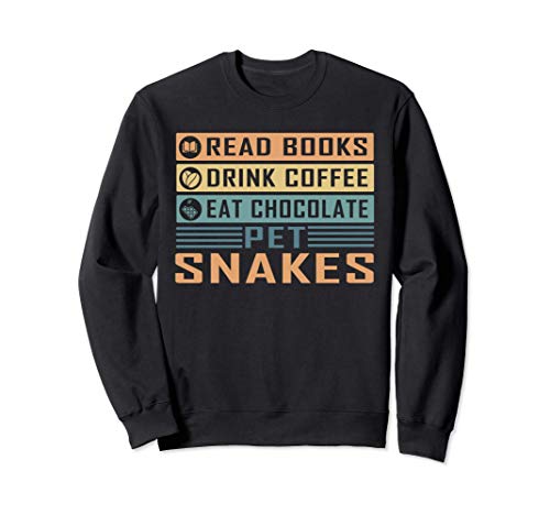 Read Books Drink Coffee Eat Chocolate Pet Snakes Retro Snake Felpa