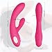 Utimi Rabbit Vibrator Rechargeable Clitoral Stimulator Waterproof G-spot Massager with Orgasm 15 Modes Adult Sex Toys for Women Red