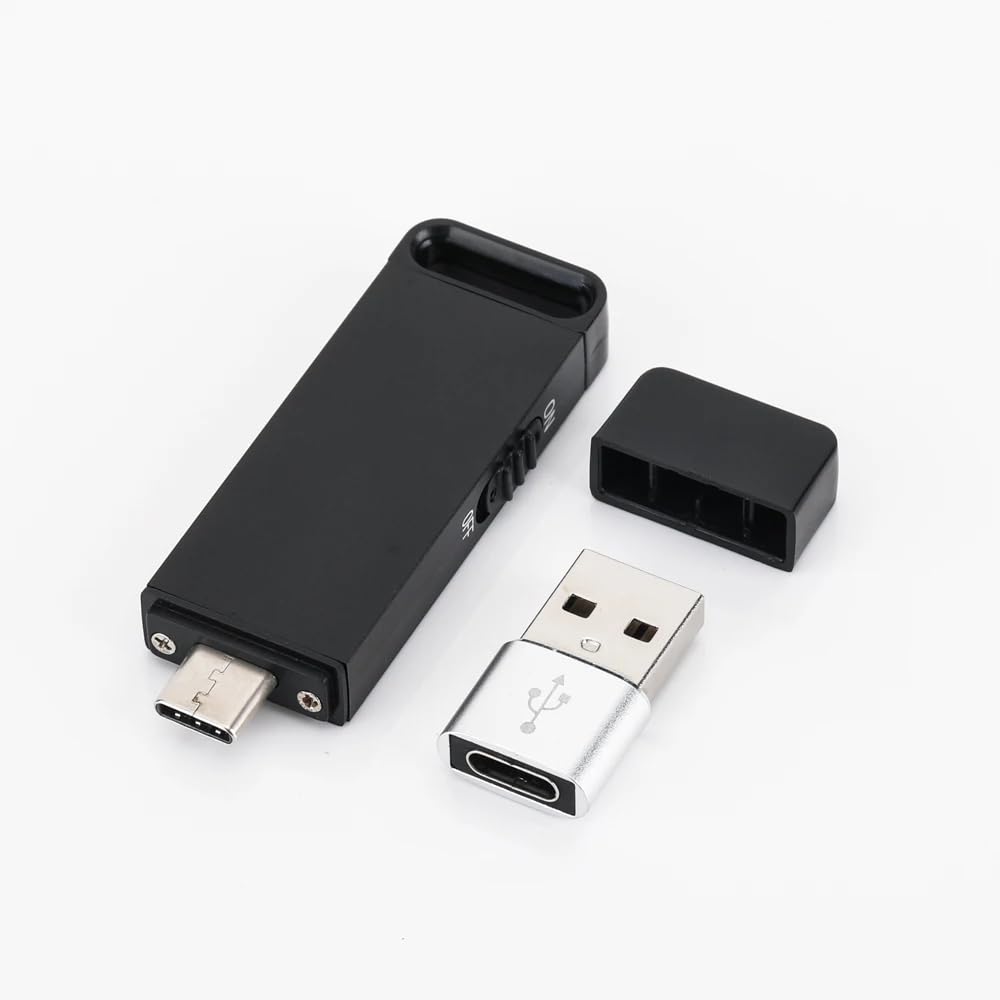 Grabadora de audio digital micro con 32 GB de memoria interna – Memoria USB micro grabadora de voz profesional con reducción de ruido, batería 25 horas