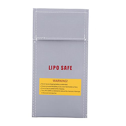 EVTSCAN RC Battery Safety Fireproof Bag Lipo Guard Protection Charging Sack Pouch Protector 100 * 200mm