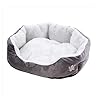 Honden Bedden Voor Kleine Medium Puppy 6 Kleuren Honden Mat Kat Mand Coral Fleece Sofa Voor Katten Honden M 42x39x14cm Grijs
