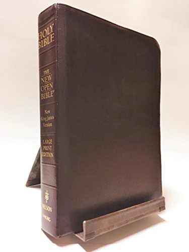 THE NEW OPEN BIBLE, STUDY EDITION, NKJV, LARGE ... B07382RVDR Book Cover