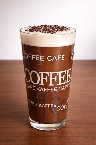 Rahm Bicchiere da latte macchiato e long drink 400 ml – Moderno bicchiere da caffè in vetro trasparente – per latte, caffè freddo e cocktail