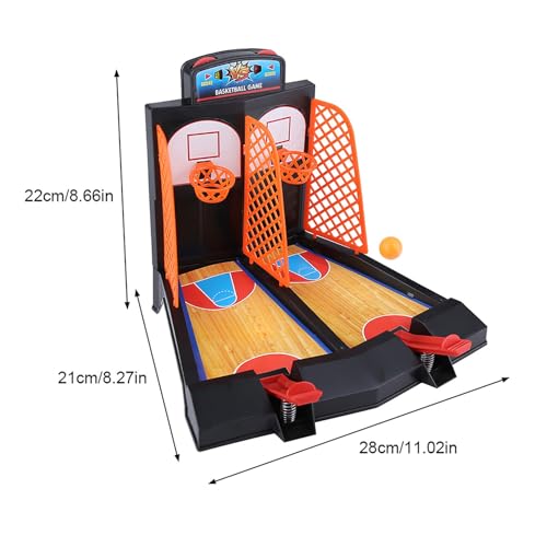 Garosa Mini-pädagogisches Basketballkorb-Doppelfinger-Schießspiel, interaktives Spielzeug für Kinder und Familie – Entwicklung und Koordination