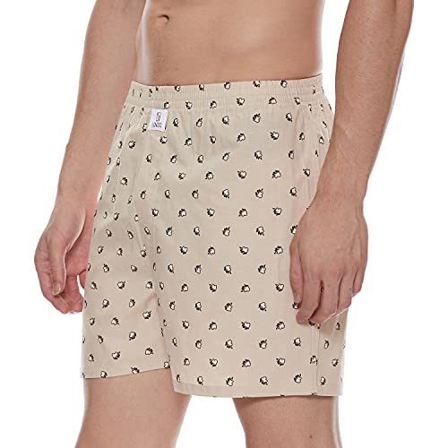 Image of Longies Men's Cotton Printed Regular Boxer Shorts