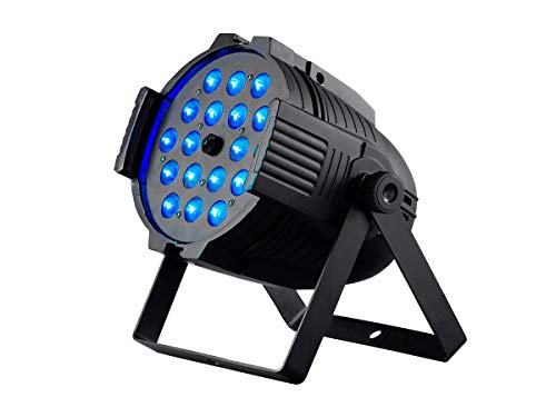 Monoprice Stage Wash Hex 18x18W LED PAR - RGBAW+UV Light, With Zoom, 7&11 Channel DMX Modes