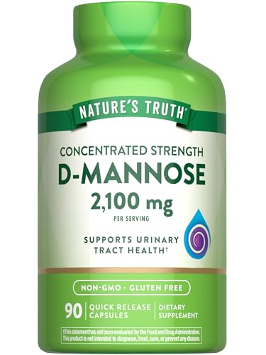Natures Truth D-Mannose Pills | 2100mg | 90 Capsules | Non-GMO & Gluten Free Supplement