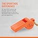 SportDOG Brand Roy Gonia Special Whistle Without Pea - Hunting Dog Training Whistle with Easy-to-Blow Design - Orange