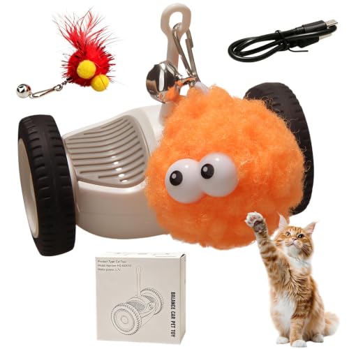 Jouet chat électrique avec évitement d'obstacles automatique en silicone