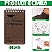 HAOWANWW 5 Pcs Waterproof Notepad Pen Set Waterproof Notebook Mini Spiral Notebook All Weather Stone Paper Notebook Brown Cover Pocket Notepad Tactical Steno Pads with Grid for Outdoor Activity Record