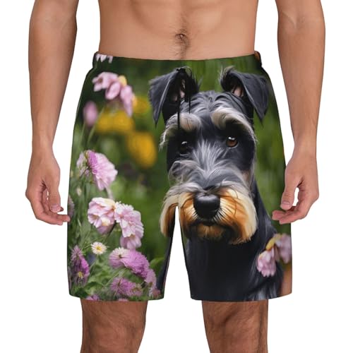 Bañador Schnauzer para hombre de secado rápido, ligero y transpirable para playa