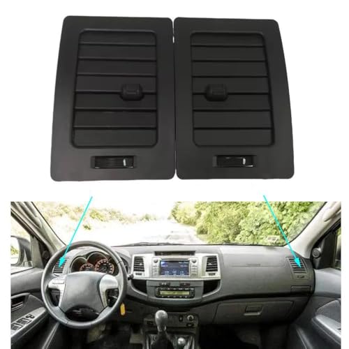 Grille de ventilation A/C pour Toyota Hilux 2005-2015 et Fortuner, aérateurs de climatisation 2pcs