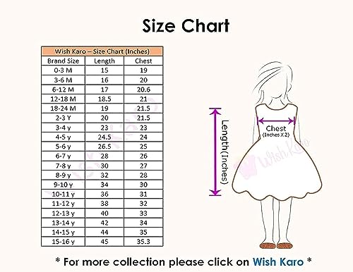 Image of Wish Karo Baby Girls Frocks Dress for Girls-(fe2916)
