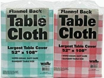Flannel Back Table Cloth 52x108 (1-pc Random) (Banquet