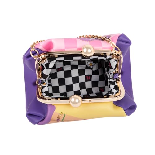 Nicole Lee Kiss Lock Crossbody Mini Bag, Vegan Leather4