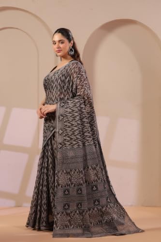 Image of TAMAIRA FASHION Mulmul Pure Cotton Saree For Woman |Office Wear Daily Wear Daily Wear Sarees For Women Without Blouse Piece(Available in 12 Colours)