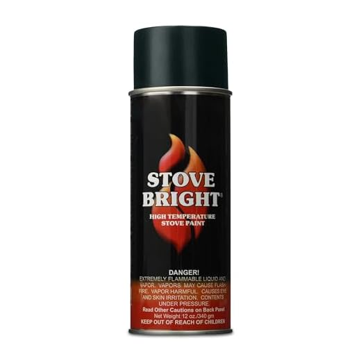 Stove Bright 6304 Stove Bright High Temperature Flat Black Stove Paint