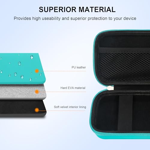 Image of Elonbo Diabetic Supplies Travel Case for Glucose Meter Diabetes Testing Kit | Portable Diabetes Testing Kit Storage Organizer Bag, Glucose Meter Insulin Pen Carrying Case for Test Strips Lancets, Green