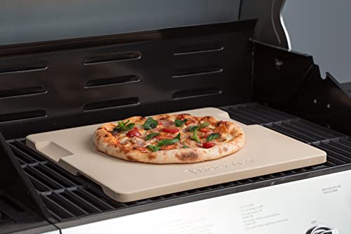 K Rocksheat Large Pizza Stone Heavy Duty Baking Grilling Stone 20" X 13.5", Perfect For Oven, Bbq And Grill. Innovative Double - Faced Built - In 4 Handles Design #TOP2