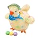 RG-FA Elektronisches Huhn-Plüsch-Spielzeug, elektrisch, lustig, singend, tanzend, legende Eier, Hühnerpuppe, Gelb