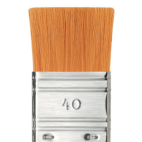 Image of da Vinci Watercolor Series 5080 CosmoTop Spin Paint Brush, Wash Synthetic with Red Handle, Size 40 (5080-40)