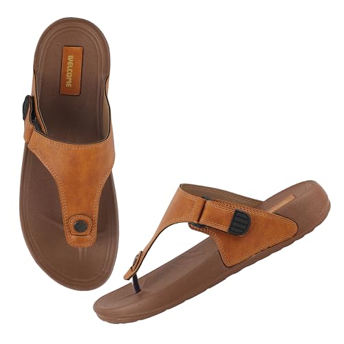 Image of URJO GLF 21 Men's Slippers /FlipFlops Lightweight Super Flexible Arch Support Durable Anti Skid & Stylish Dailywear Slippers /FlipFlops for Men