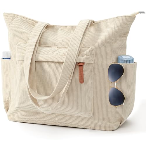 Tobriavor Cord Tasche Damen Handtasche Groß Tote Bag Strandtasche...