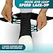 Med Spec ASO Speed Lacer (Medium, Black) – Ankle Brace for Sprained Ankle and Peroneal Tendonitis, Orthopedic Ankle Support for Men, Women, Adults, Teens and Kids, Sports Injury Recovery, 223614