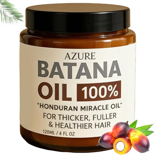 EARFORU Azure Batana Oil for Hair Growth 100% Pure Hydrating Oil for Thicker Stronger Hair and Scalp Health 4 Fl Oz (1PC)