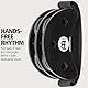Meinl Percussion Foot Tambourine, Fußtamburin/Foot Percussion - Cajon Add-Ons / Cajon Zubehör - Stahl-Schellen, Siam Eiche, Schwarz (FJS2S-BK)