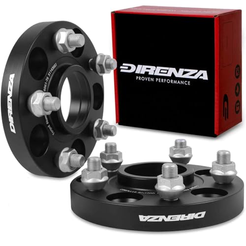 Direnza 20mm Hubcentric Wheel Spacers | 5x114.3 | M12x1.25 | 66.1mm | Supplied as Pair | Compatible With Nissan 350z / 370z / GT-R/Juke/Skyline/Silvia Lightweight Anti-rust Hub-Centric Spacer