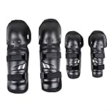 Rodilleras protectoras para motocicleta y bicicleta, juego de cuatro piezas con bloques acolchados de EVA para ciclismo, fitness, fútbol, actividades al aire libre