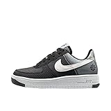 Nike Big Kid's Air Force 1 Crater Black/White-Volt (DC9326 001) - 6