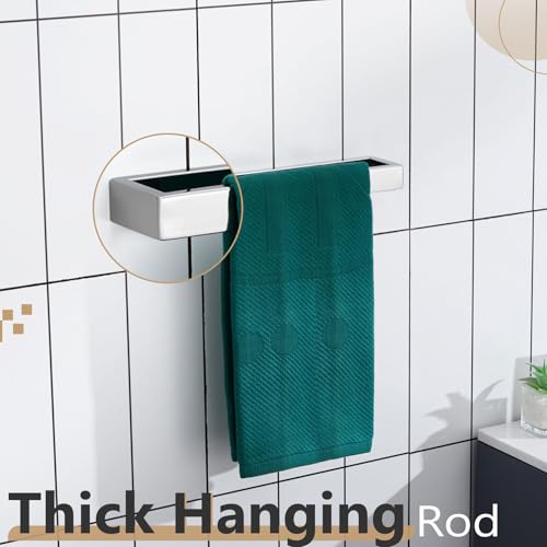 Image of KOKOSIRI Towel Holder Chrome Hand Towel Bar Rack 12-Inch Kitchen Holder Polished Stainless Steel for Bathroom Hardware Wall Mounted, 1 Pack B4008CH-L12