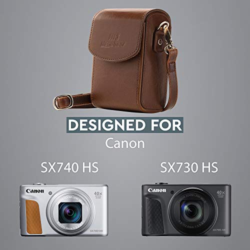 Funda de cuero para Canon PowerShot SX740 HS, SX730 HS miniatura 5