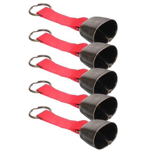 Abaodam 5pcs Bear Bell for Hiking Camping Loud Warning Sound for Animal Lightweight Construction for Outdoor Adventures Travel