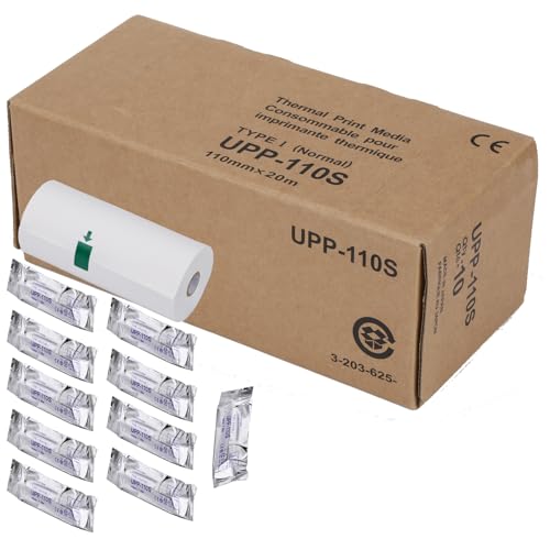 UPP 110S impresión térmica ultrasónica de alta resolución en blanco y negro 110 mm x 20 m A6