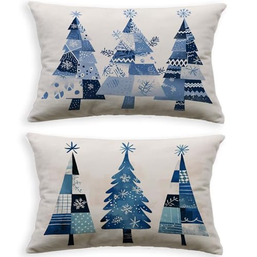 Housses de coussin de jardin avec fermeture éclair invisible blanc - 2