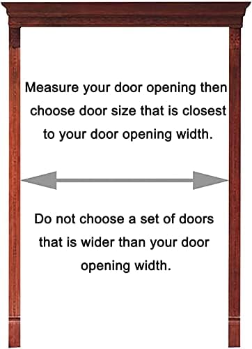 Solid Wood Swing Doors for Cafe & Bar, Auto-Close Interior Saloon Doors, Durable Barn Style Entry Doors for Porch & Restaurant, Elegant Cafe Decor