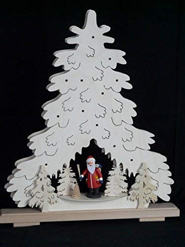 Chandelier Sapin de Noël lumineux grand arc avec Père Noël décoration de table 44x51