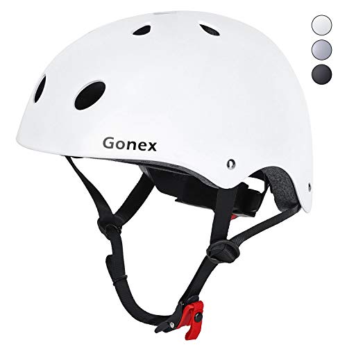Gonex Casco de Skateborad Bicicleta Ajustable para Niños Adultos, Equipo Protector Antigolpe Para Ciclismo, Skate, Patinaje, Longboard, Patines, Patinetes Deportes al Aire Libre con Certificado CE