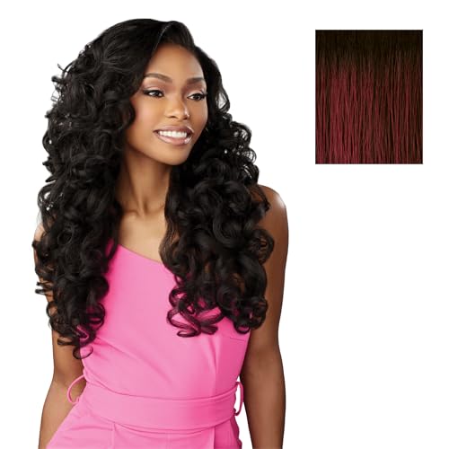 Sensationnel Instant Weave Half Wig - 23 Synthetic Blendwig Adjustable Drawstring for Seamless Hair Blending (TH2/BG)