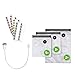 CASO Vacu Kit adaptateur ZIP – Accessoires sous vide composé d'un adaptateur ZIP, d'un tuyau sous vide, 10 sacs Caso Zip-Bags et des autocollants CASO Food Manager
