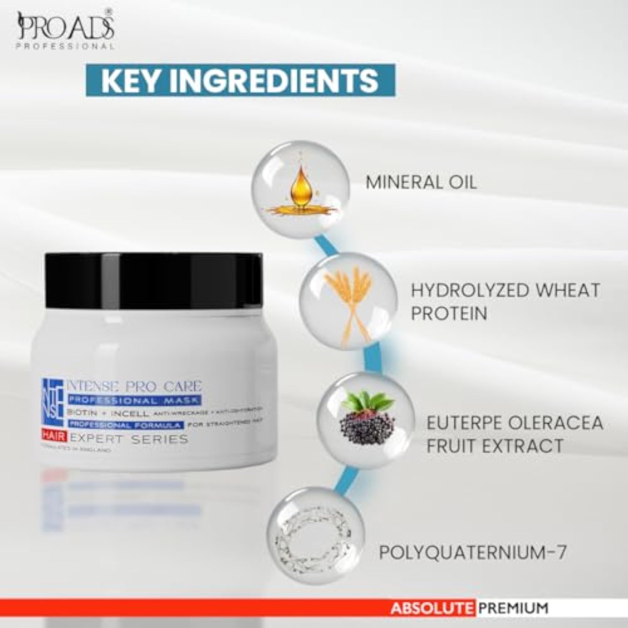 PROADS Professional Intense Care Mask - Hair Repair Treatment