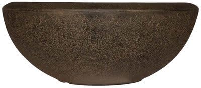 Lip Bowl Round Bowl Planter Color: Sable, Size: 21"